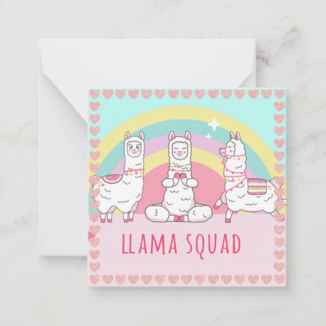 Llama Mitteilungskarte (Vorderseite)