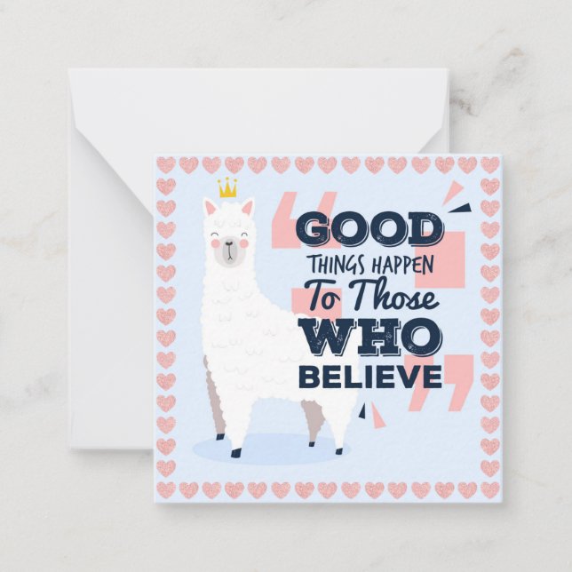 Llama Mitteilungskarte (Vorderseite)