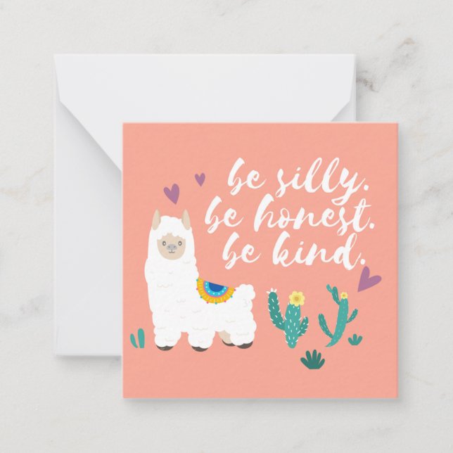 Llama Mitteilungskarte (Vorderseite)