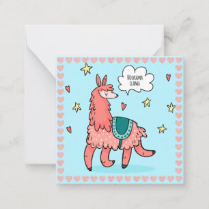 Llama Mitteilungskarte