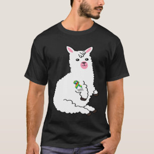 Llama Mom Puzzle Band Inspirational Autismus bewus T-Shirt