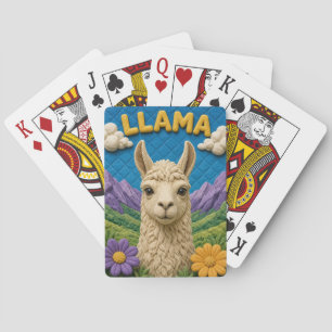 Llama Mountain Valley Modern KlayKoo Spielkarten