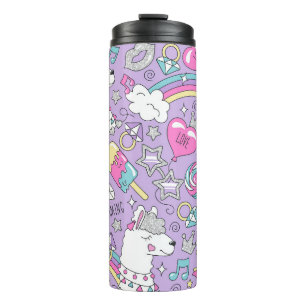 Llama-Muster 1 Thermosbecher