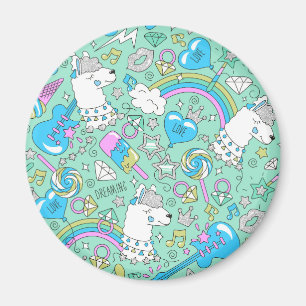 Llama-Muster 2 Magnet