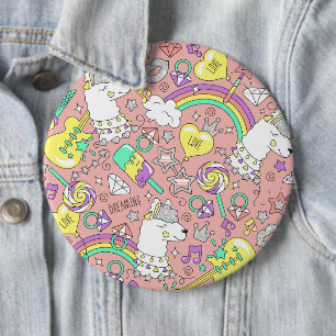 Llama-Muster 3 Button