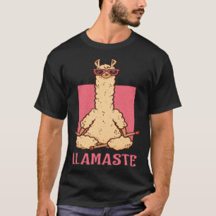 Llama Namaste Yoga Mama Chakra Damen Workout Motte T-Shirt