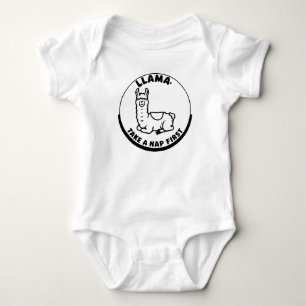 Llama Nickerchen Wisdom Baby Strampler