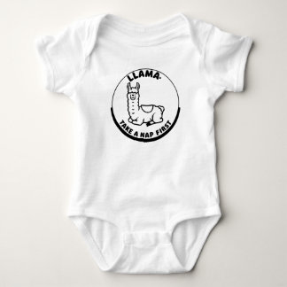 Llama Nickerchen Wisdom Baby Strampler
