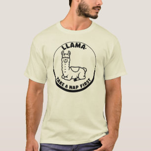 Llama Nickerchen Wisdom T-Shirt