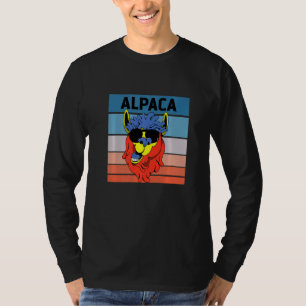 Llama Niedlich Baby Happy Alpaca Retro Style Alpac T-Shirt