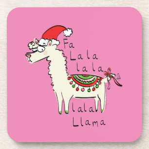 Llama Niedlich Funny Christmas Holiday Getränkeuntersetzer