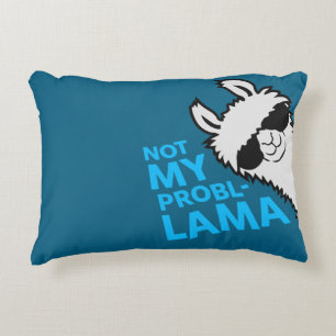 Llama Not My Probllama Seitenansicht Sonnenbrille Dekokissen
