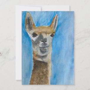 Llama notecard dankeskarte