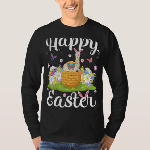 Llama Ostereier Jagd Floral Llama Ostern T-Shirt