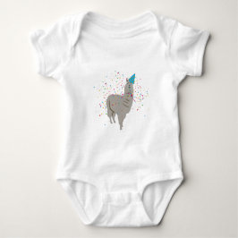 Llama Partying - Tiere mit Party Baby Strampler