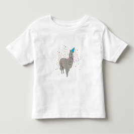 Llama Partying - Tiere mit Party Kleinkind T-shirt