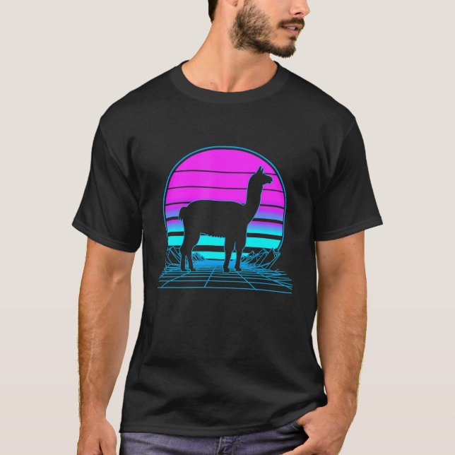 Llama Pastell Goth Vaporwave T-Shirt (Vorderseite)