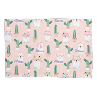 Llama Pattern Pillow Case Kissenbezug