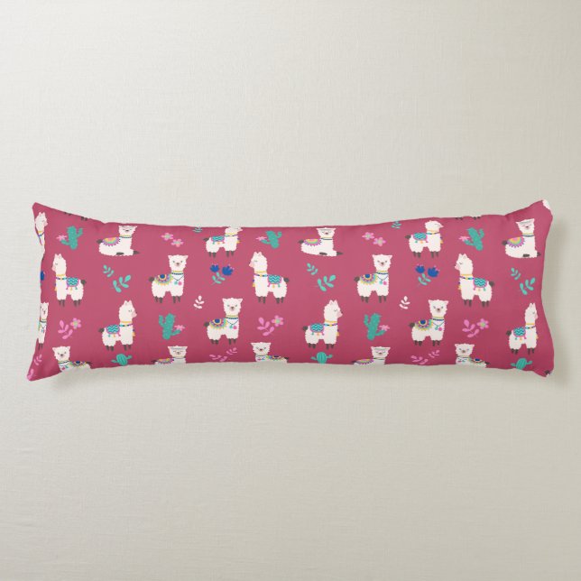 Llama Pattern Seitenschläferkissen (Vorderseite)