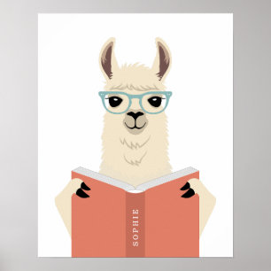 Llama personalisierter Druck Poster