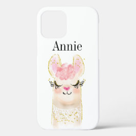Llama Pink Wasserfarbname Case-Mate iPhone Hülle