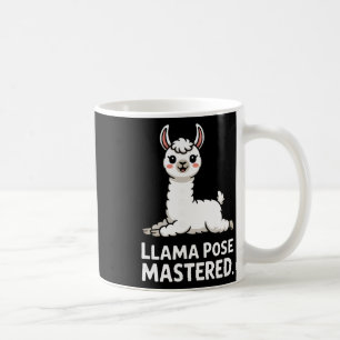 Llama Pose gemeistert Süße Yoga Llama Kunst _1 Kaffeetasse