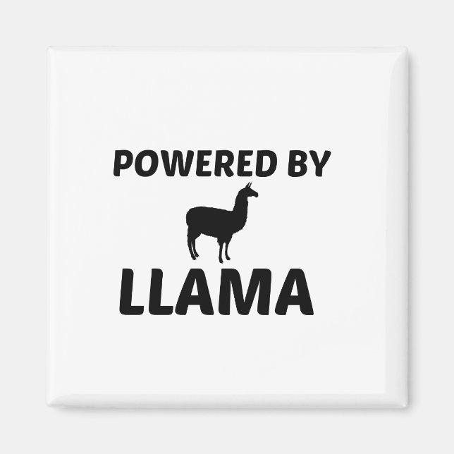 LLAMA POWERED MAGNET (Vorne)