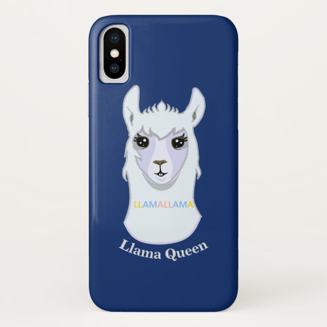 Llama Queen Case-Mate iPhone Hülle (Rückseite)
