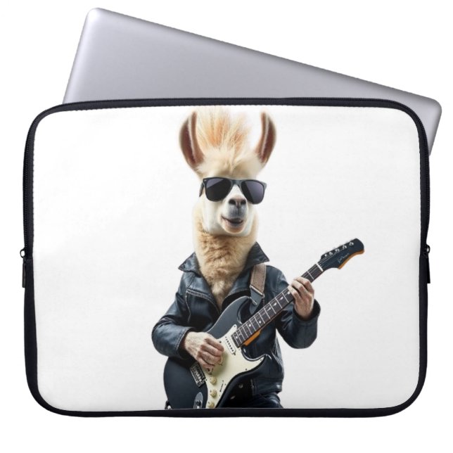 Llama rockstar laptopschutzhülle (Vorderseite)