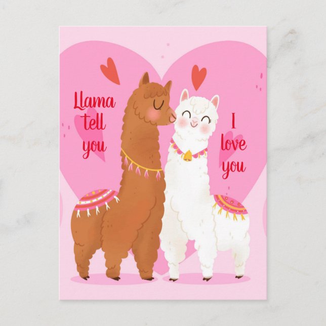 Llama sagt dir postkarte (Vorderseite)