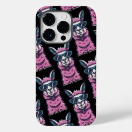 Llama sagt dir Rock | Quirkische Pose in Sonnenbri Case-Mate iPhone 14 Pro Hülle