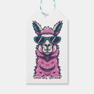 Llama sagt dir Rock   Quirkische Pose in Sonnenbri Geschenkanhänger