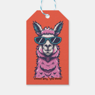 Llama sagt dir Rock | Quirkische Pose in Sonnenbri Geschenkanhänger