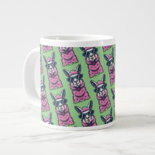 Llama sagt dir Rock   Quirkische Pose in Sonnenbri Jumbo-Tasse