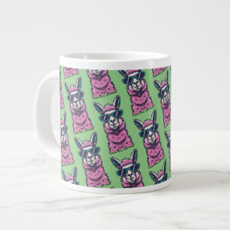 Llama sagt dir Rock | Quirkische Pose in Sonnenbri Jumbo-Tasse