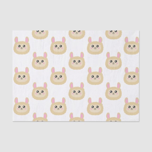 Llama Seidenpapier (Vorderseite)