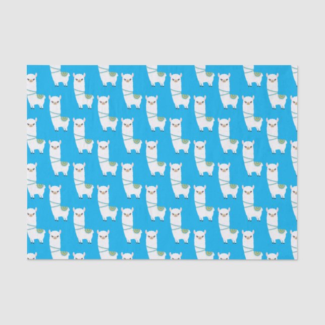 Llama Seidenpapier (Vorderseite)