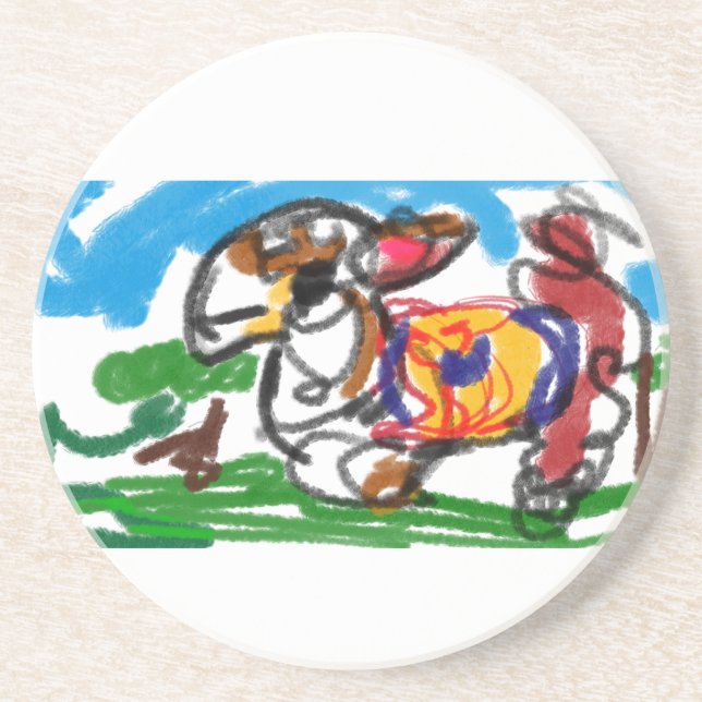 Llama Set Getränkeuntersetzer (Vorne)