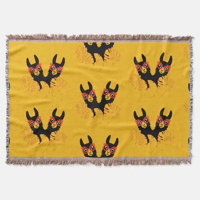 Llama Sisters Decke (Vorderseite)