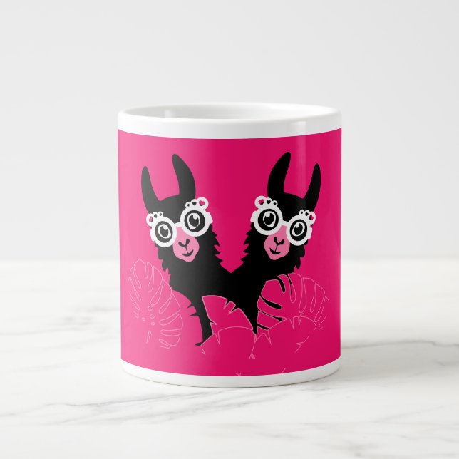 Llama Sisters Jumbo-Tasse (Vorderseite)