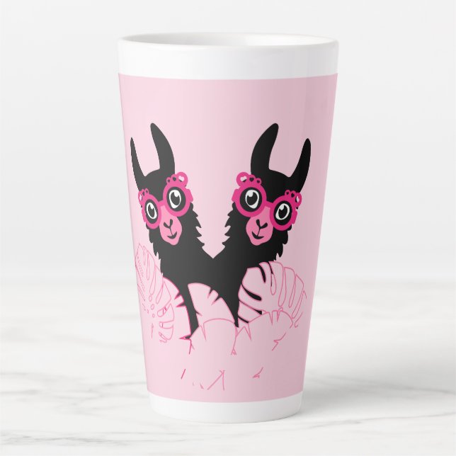 Llama Sisters Milchtasse (Vorderseite)