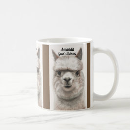 Llama Smile Personalisieren Sie große Tasse Kaffee