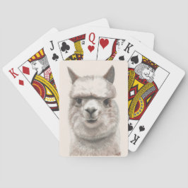 Llama Smiles Spielkarten Geburtstagsgeschenk