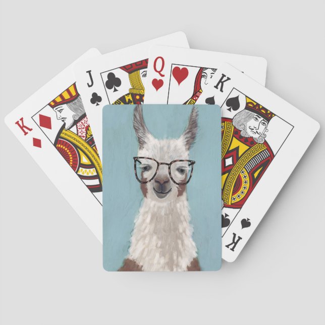 Llama Specs - Oversized Glasses Spielkarten (Rückseite)