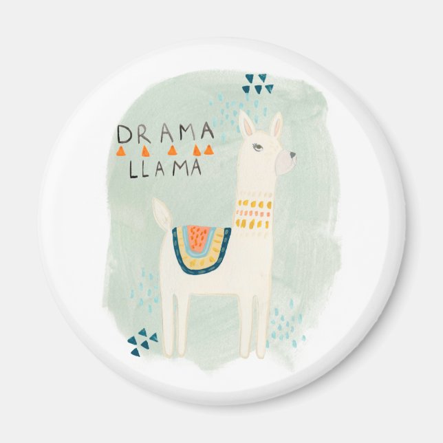 Llama Squad - Drama Llama Magnet (Vorne)