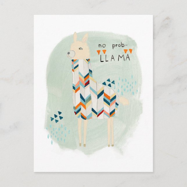 Llama Squad - No Prob-llama Postkarte (Vorderseite)