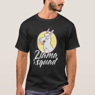 Llama Squad Tier Sprüche Süße Llamas T-Shirt