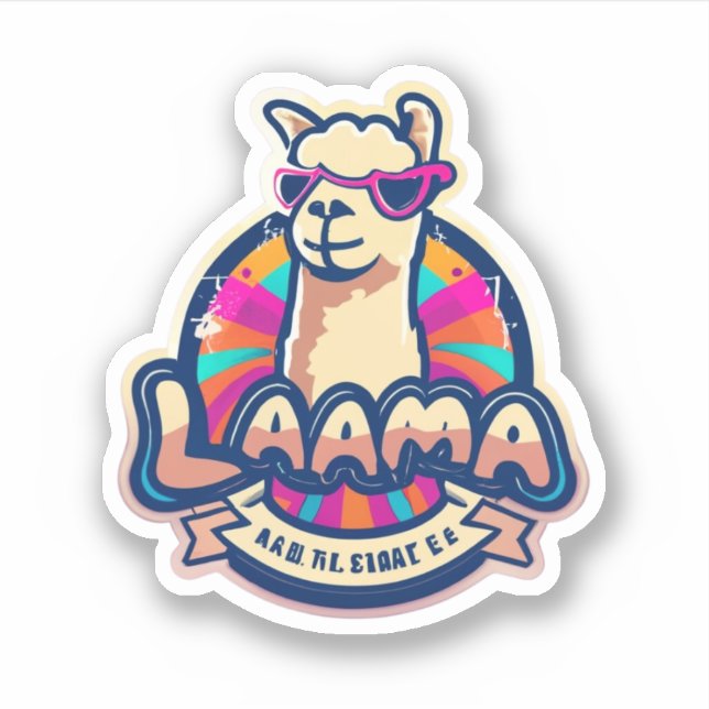Llama Sticker Das perfekte Geschenk für Tierliebha (Vorderseite)