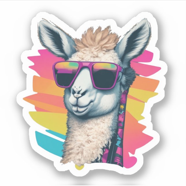 Llama Stickers Hinzufügen einer Touch von Whimsy Y Aufkleber (Vorderseite)