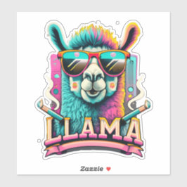 Llama Stickers Your Daily Dose of Cuteness Aufkleber
